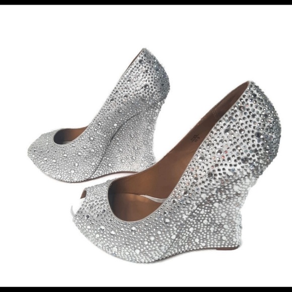 BENJAMIN ADAMS Mila crystal wedges - Picture 3 of 4
